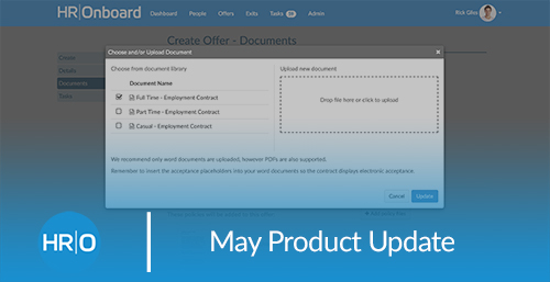 May Product Update: Introducing the Contract Template Library & Offboarding Flexibility