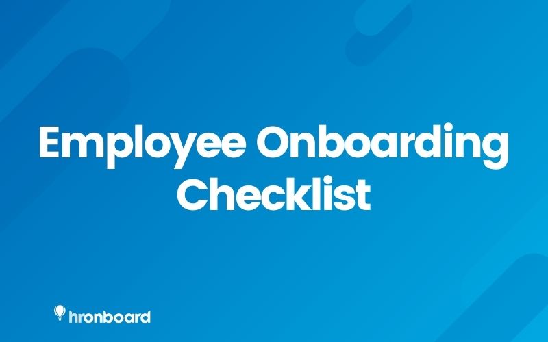 New Employee Onboarding Checklist Free Pdf Hronboard